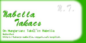 mabella takacs business card